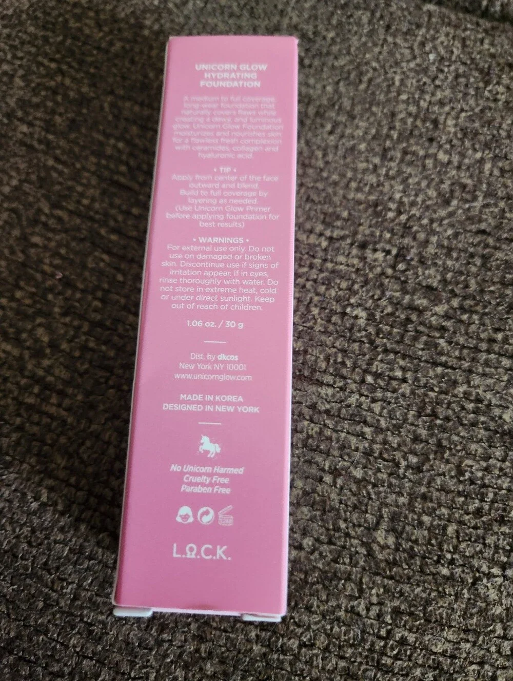 Unicorn Glow Hydrating Foundation 09 Toffee New